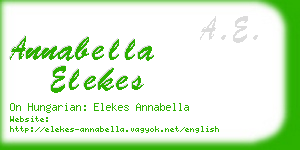 annabella elekes business card